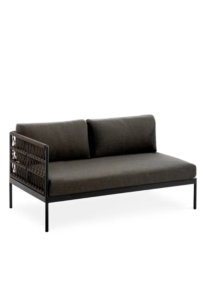 Gartenbank NIEHOFF �Azuri� 2-Sitzer Loungesofa rechts Kordel-Geflecht mit Kissen